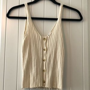 Button down tank top